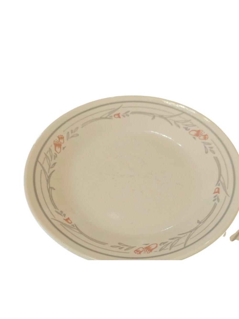 2 Corelle Rose Bread Dessert Plates 6.25" floral leaf garland romantic dining ci - Picture 2 of 5